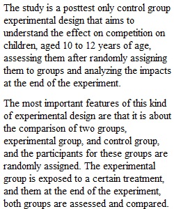 Discussion Five Experimental Design_